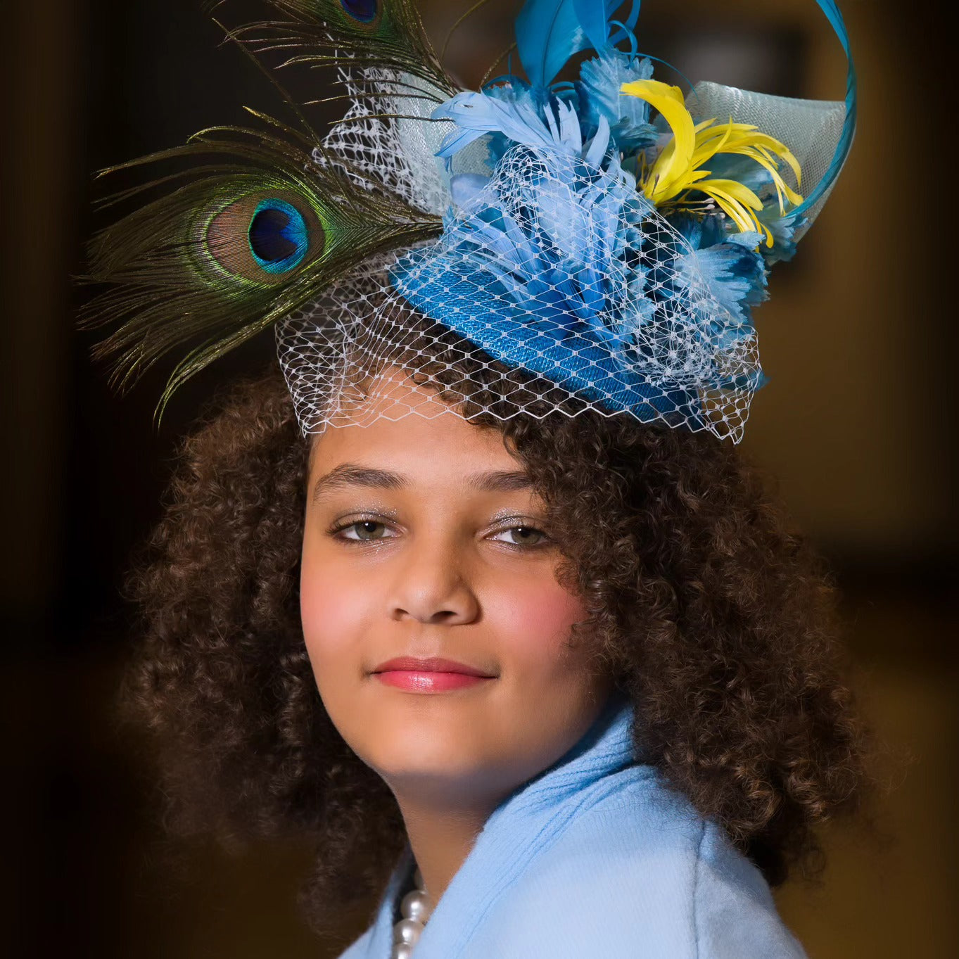 Little Blue Fascinator